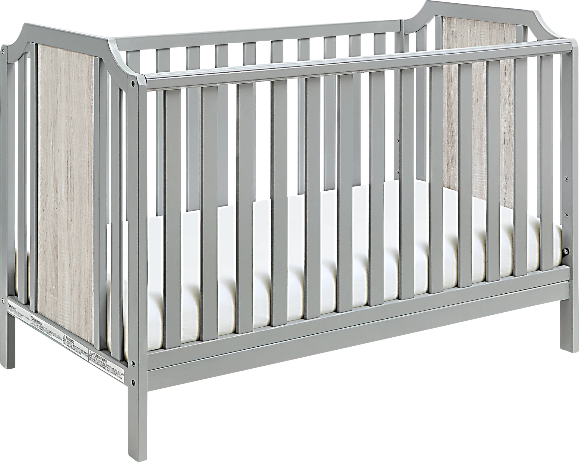 Kids Cheno Gray Crib - Image 1