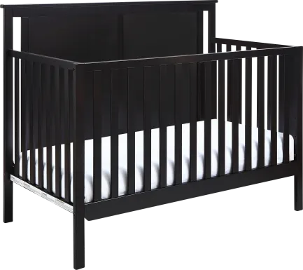 Kids Crownspoint Black Convertible Crib