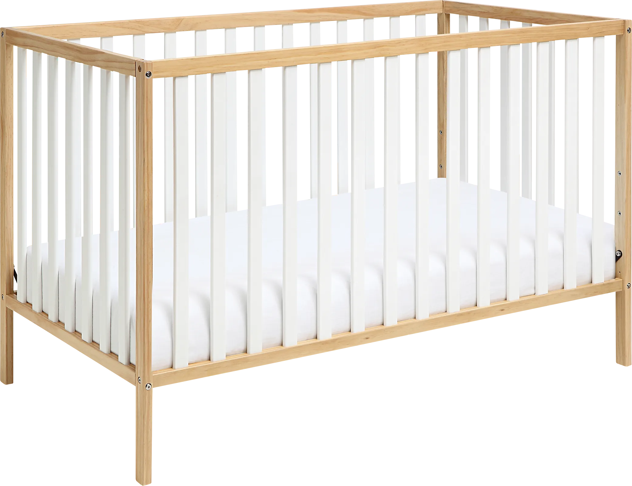 Kids Canticle Natural/White Crib - Thumbnail - Image 1