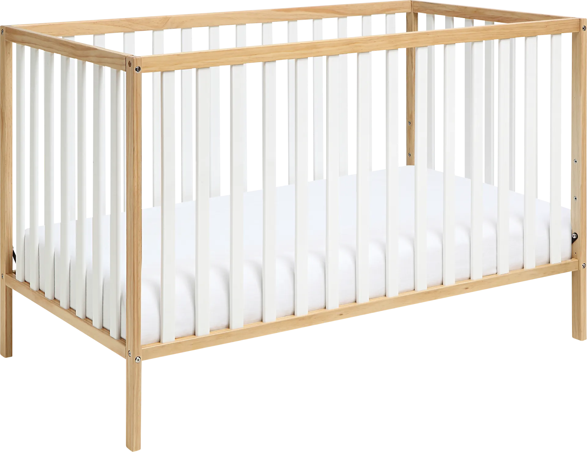 Kids Canticle Natural/White Crib - Image 1