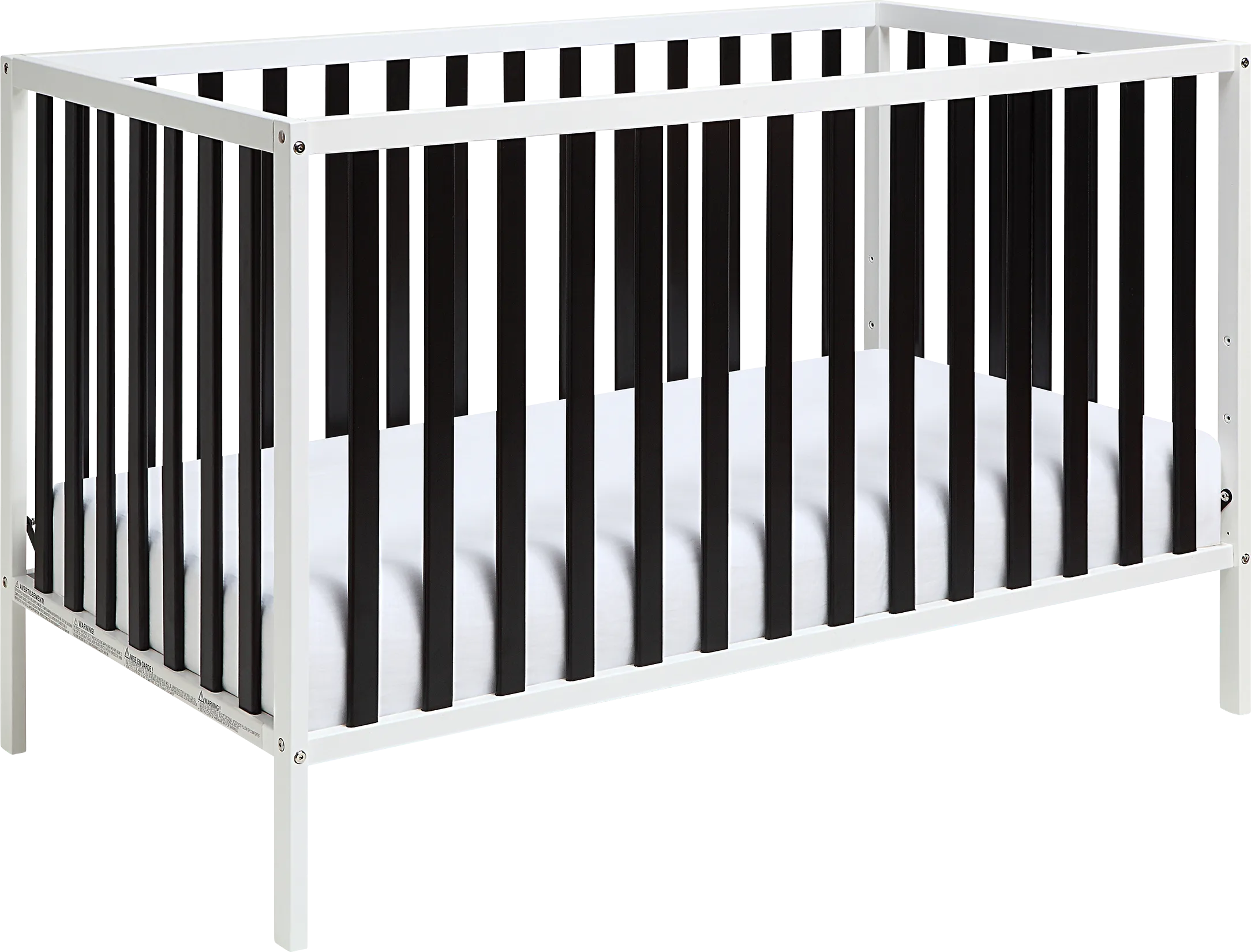 Kids Canticle Black/White Crib - Thumbnail - Image 1