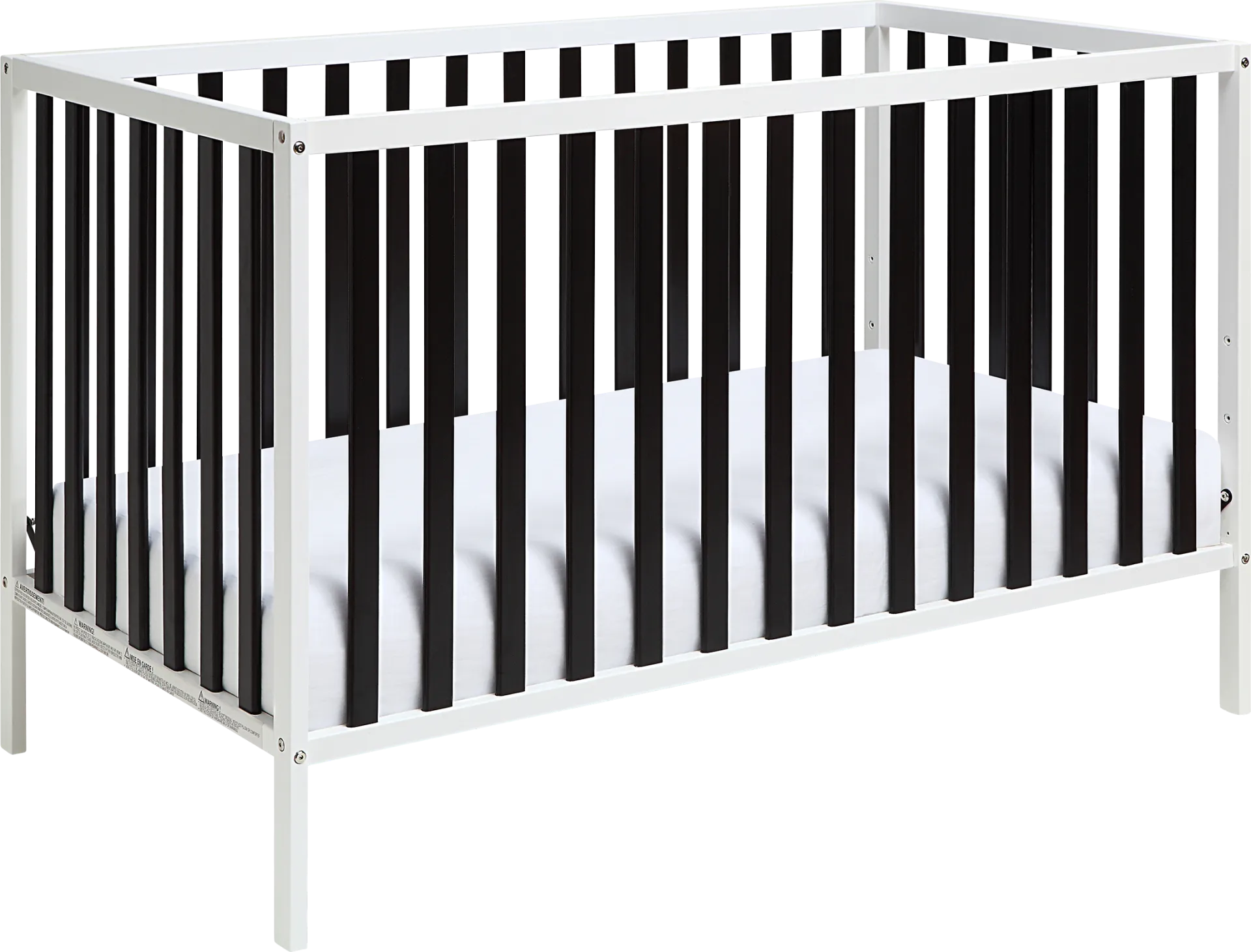 Kids Canticle Black/White Crib - Image 1