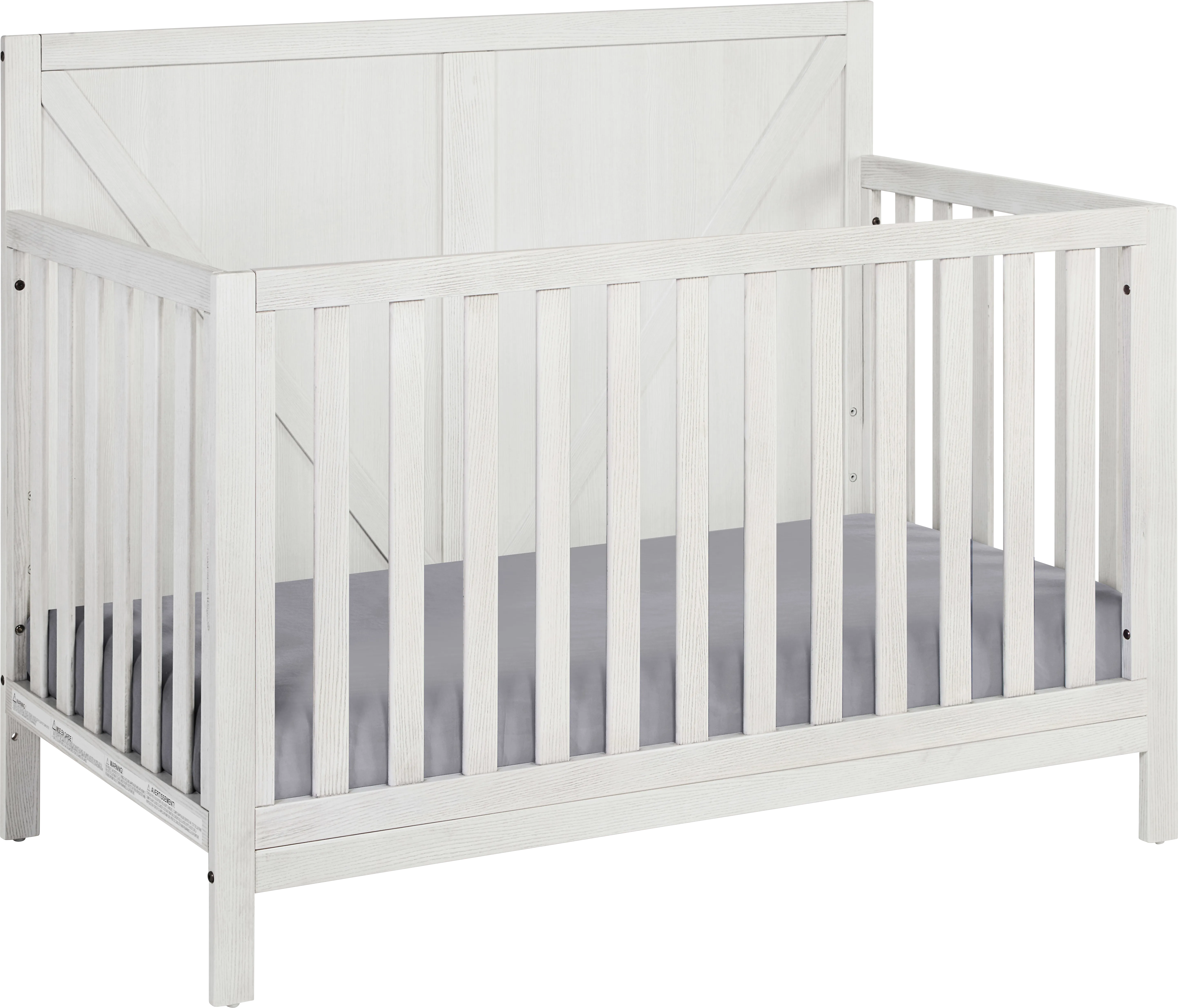 Kids Boysenberry Gray Crib - Thumbnail - Image 1