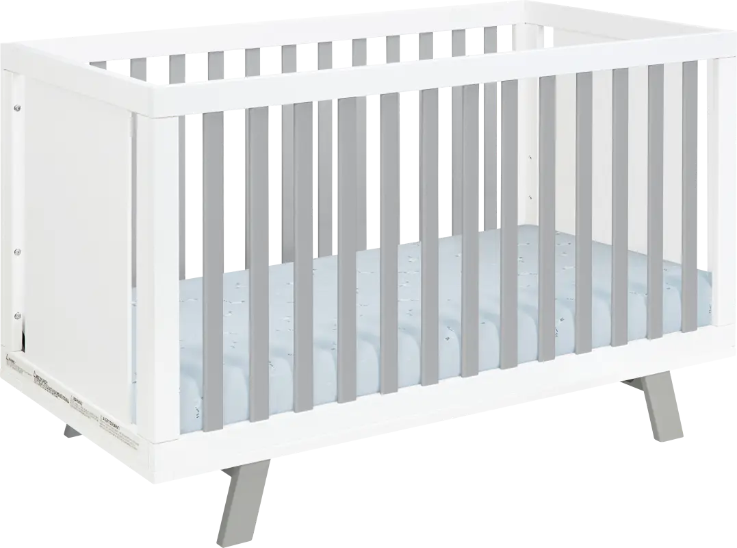 Kids Delavan White/Gray Crib