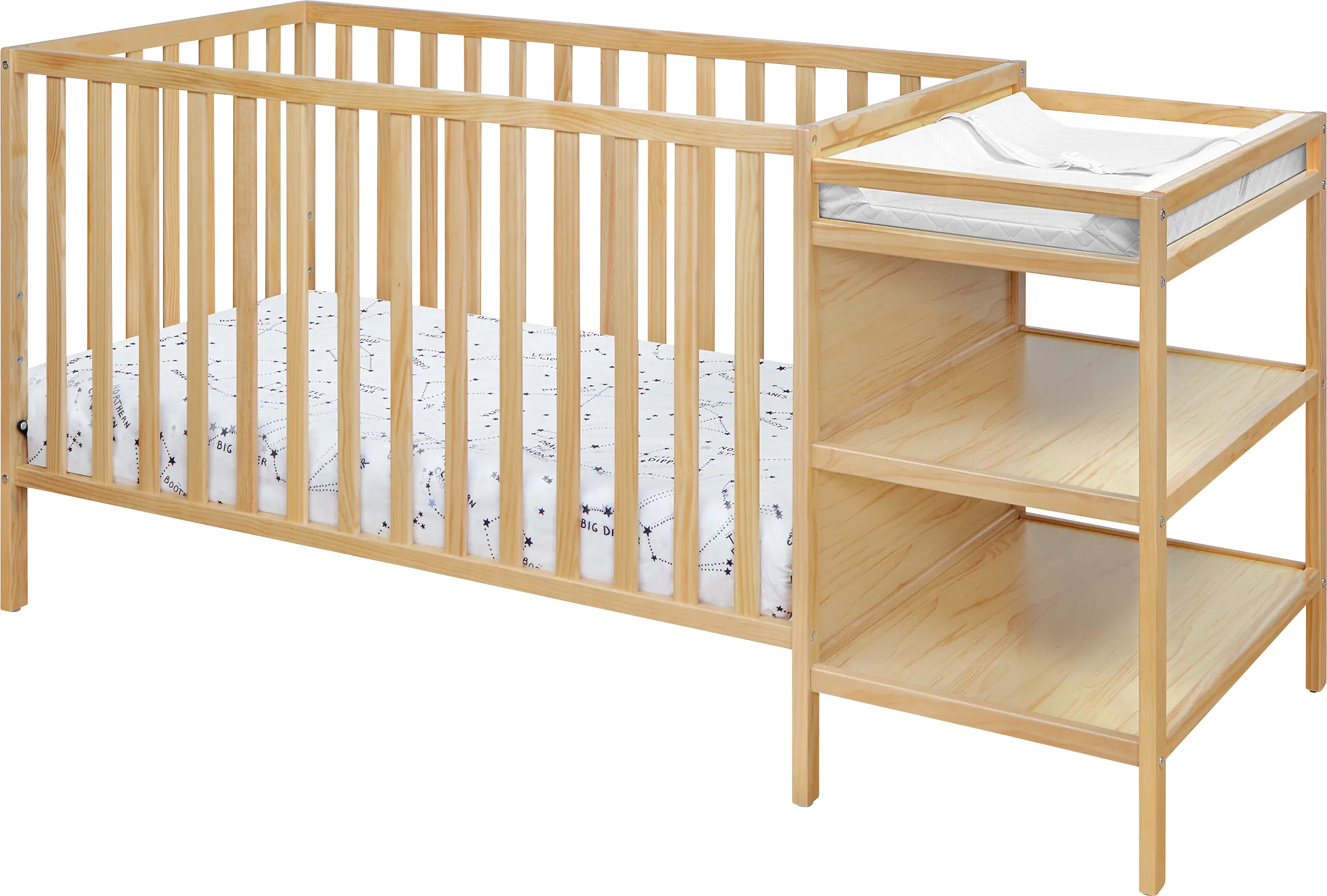 Kids Brittinger Natural Crib Combo - Thumbnail - Image 1