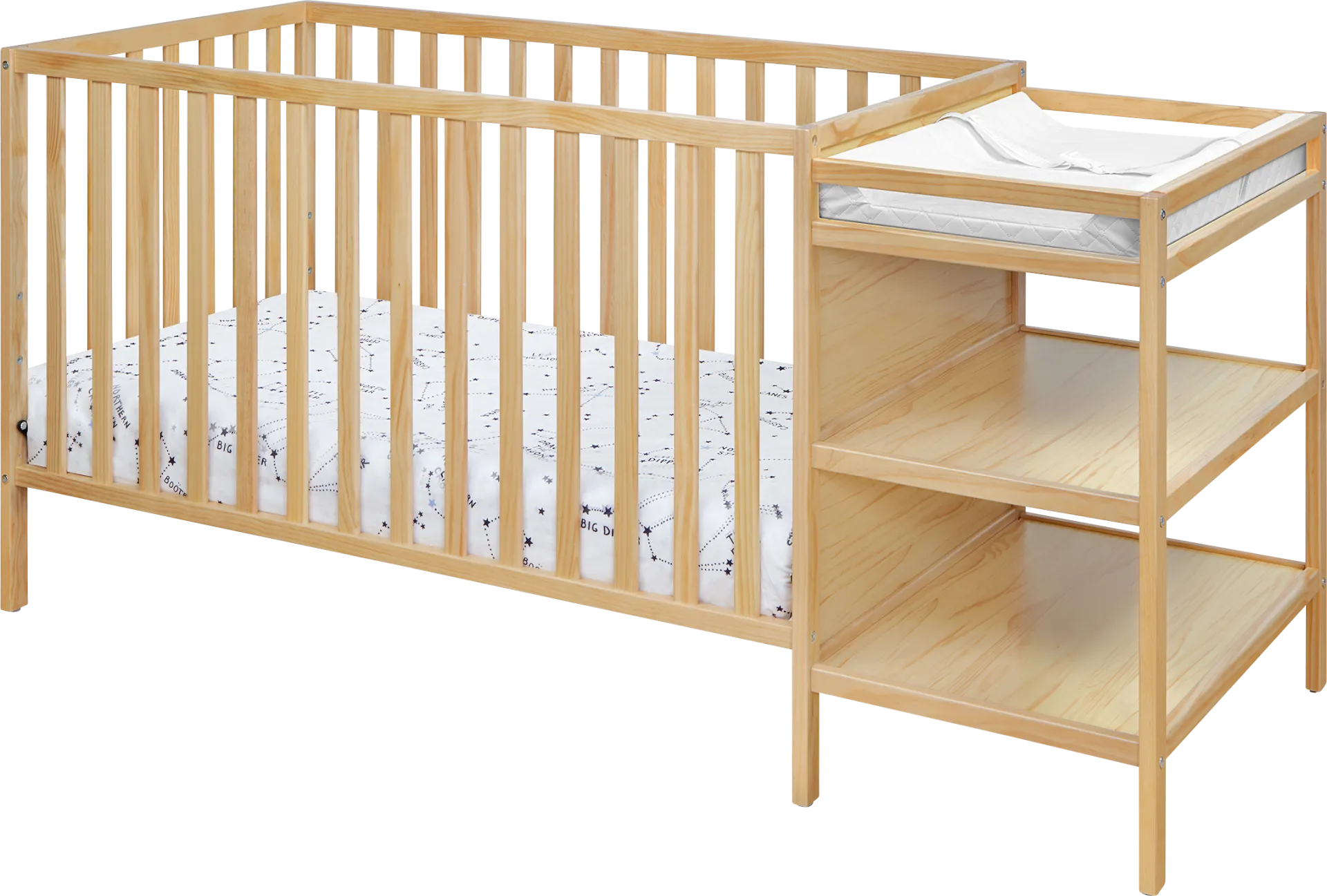 Kids Brittinger Natural Crib Combo - Image 1