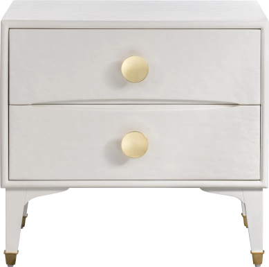 Delera White Nightstand