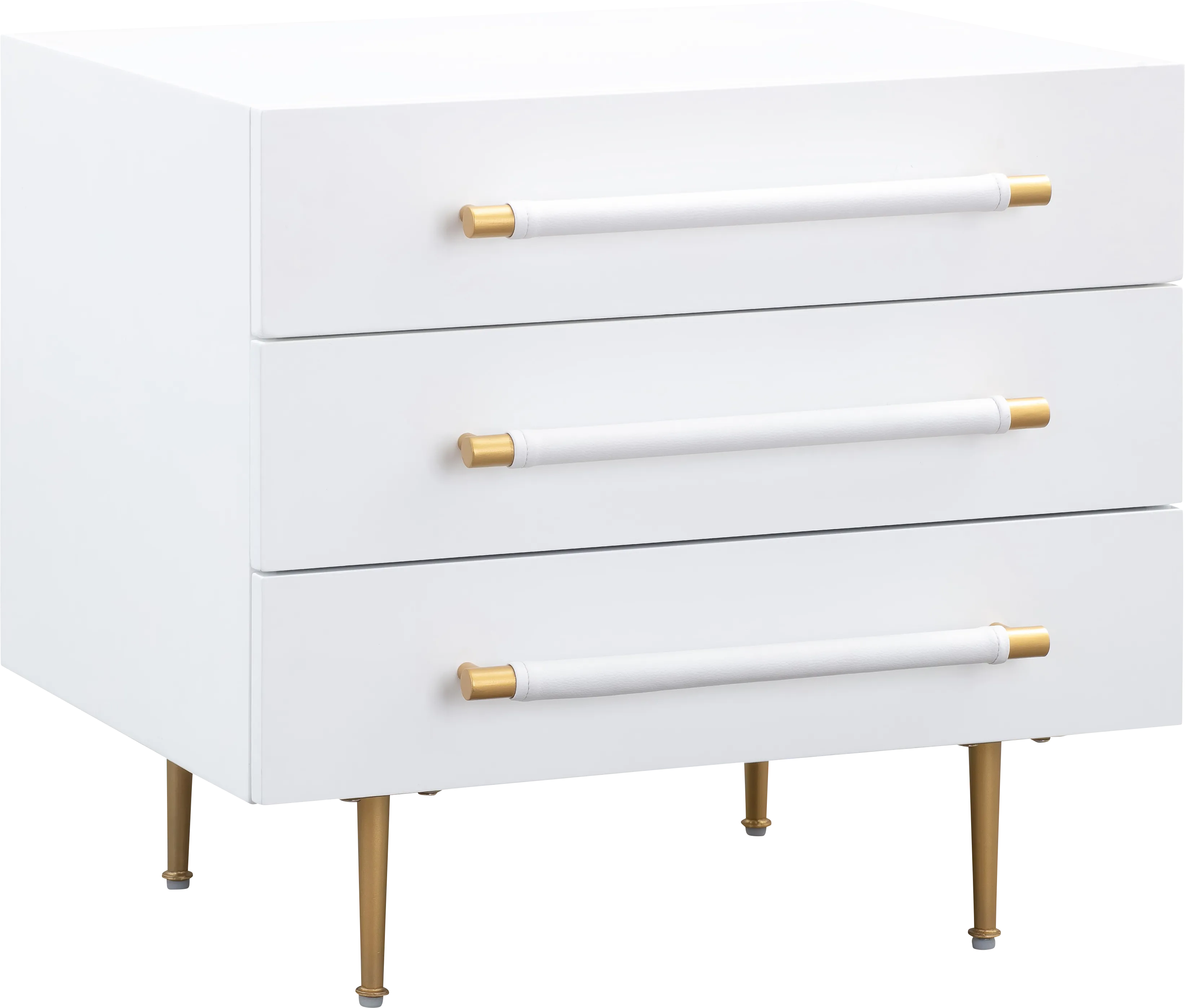Troperan White Nightstand