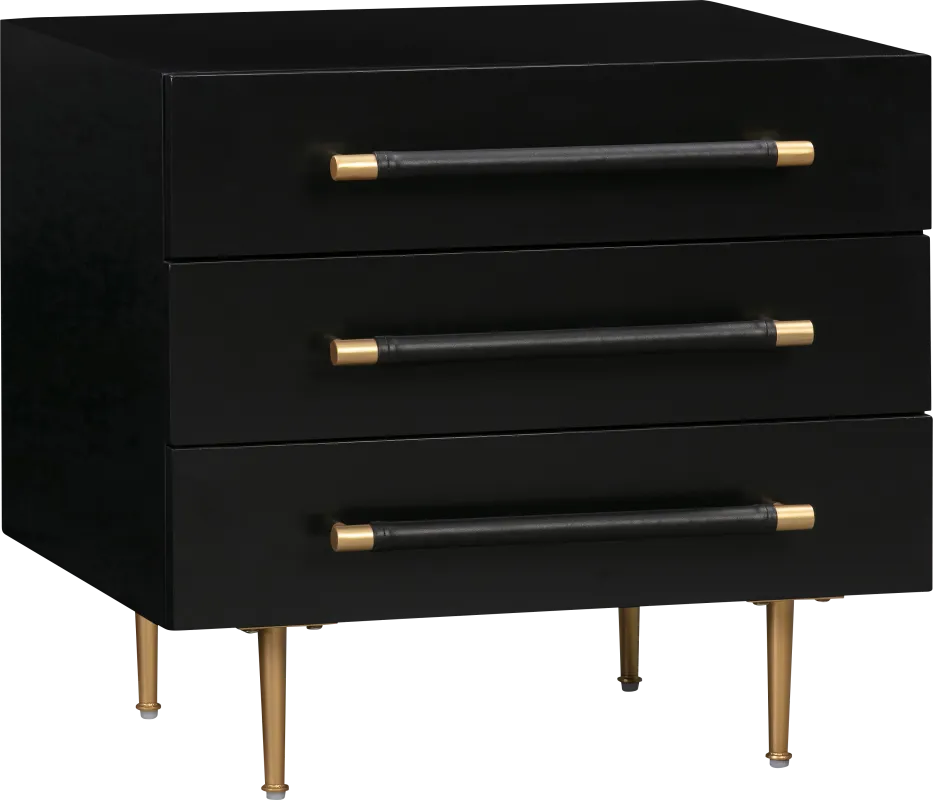 Troperan Black Nightstand