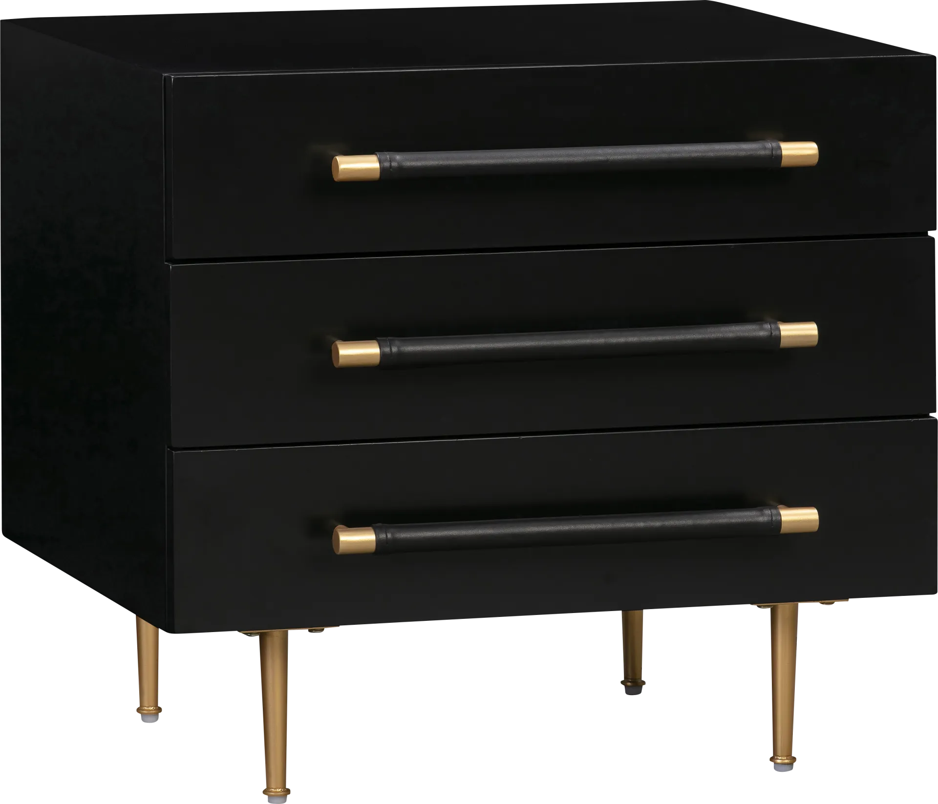 Troperan Black Nightstand - Image 1