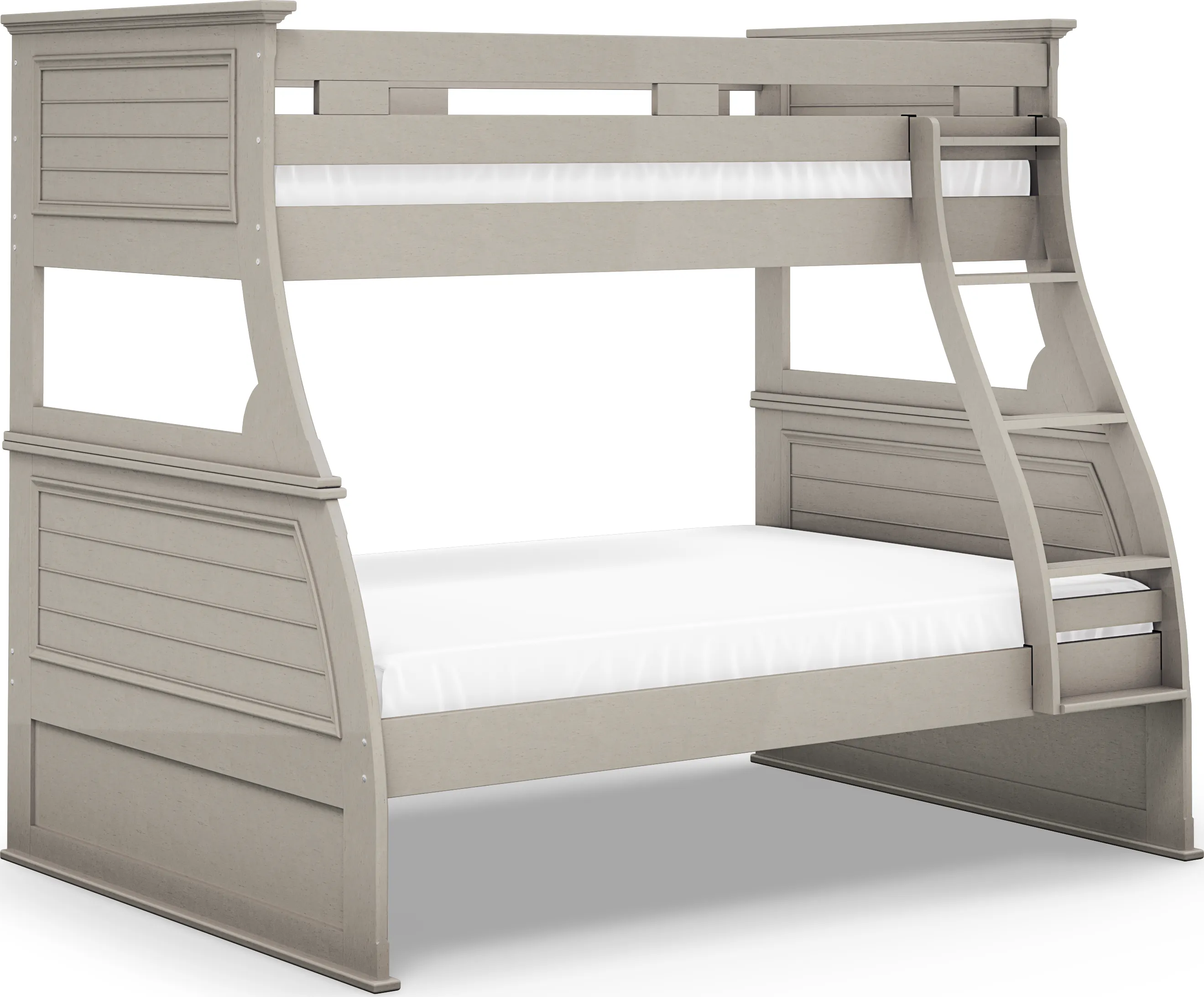Kids Hilton Head Gray Twin/Full Bunk Bed - Thumbnail - Image 1