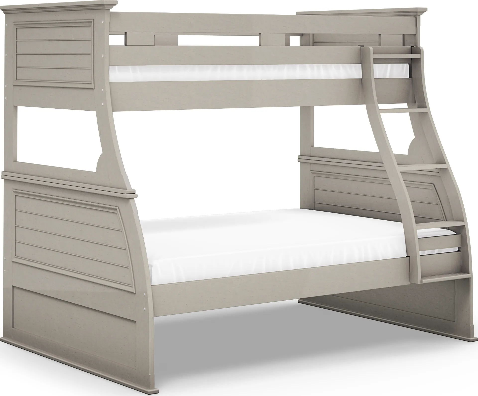Kids Hilton Head Gray Twin/Full Bunk Bed - Image 1