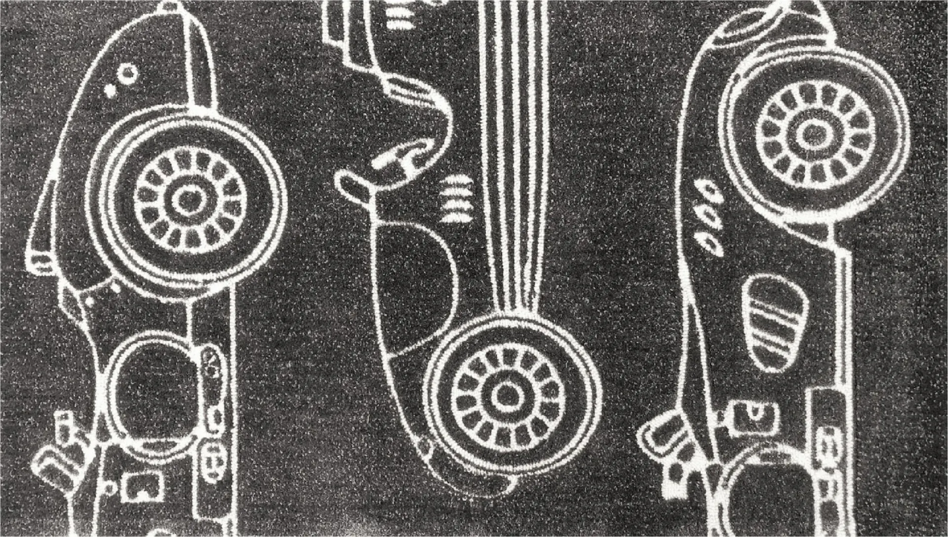 Kids Vintage Roadway Gray 3' x 5' Rug - Image 1