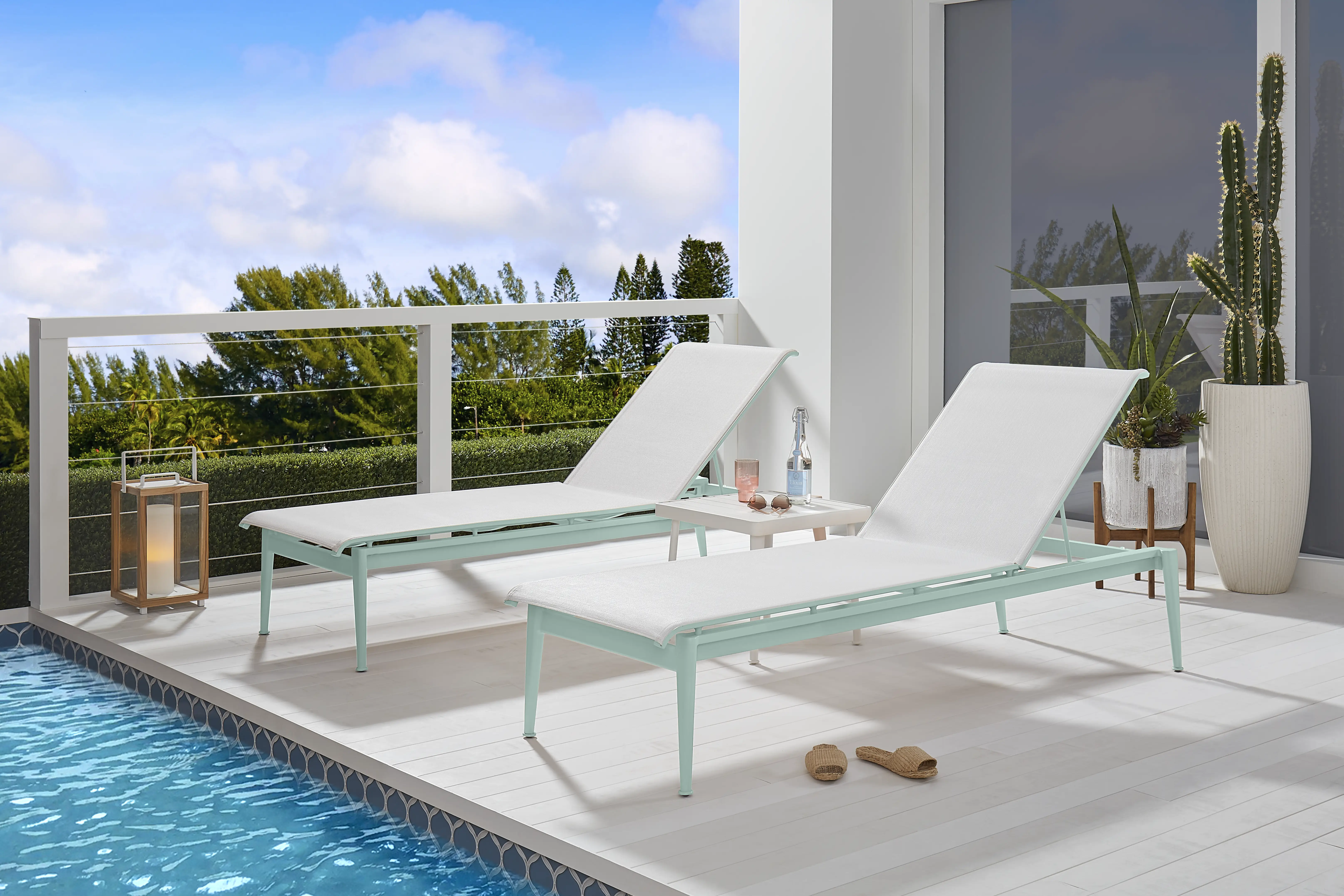 Park Walk Surf Outdoor Chaise, Set of 2 - Thumbnail - Image 1