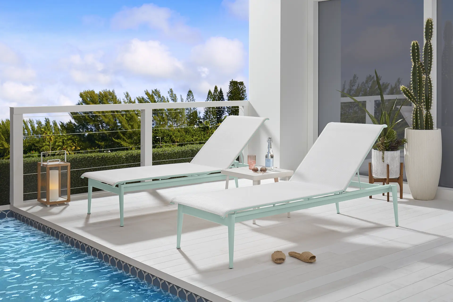 Park Walk Surf Outdoor Chaise, Set of 2