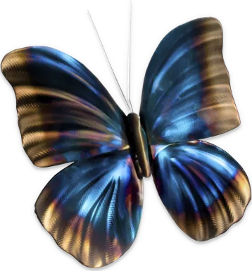 Morpho Butterfly Blue Outdoor Artwork