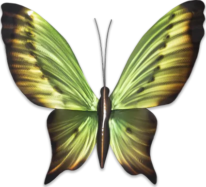 Large Butterfly Green Outdoor Artwork