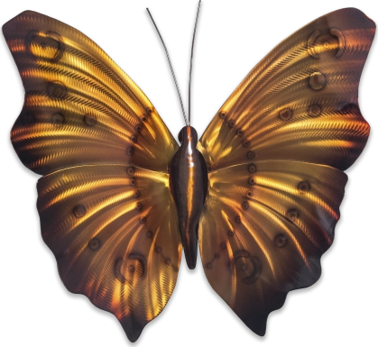 Large Butterfly II Amber Outdoor Artwork
