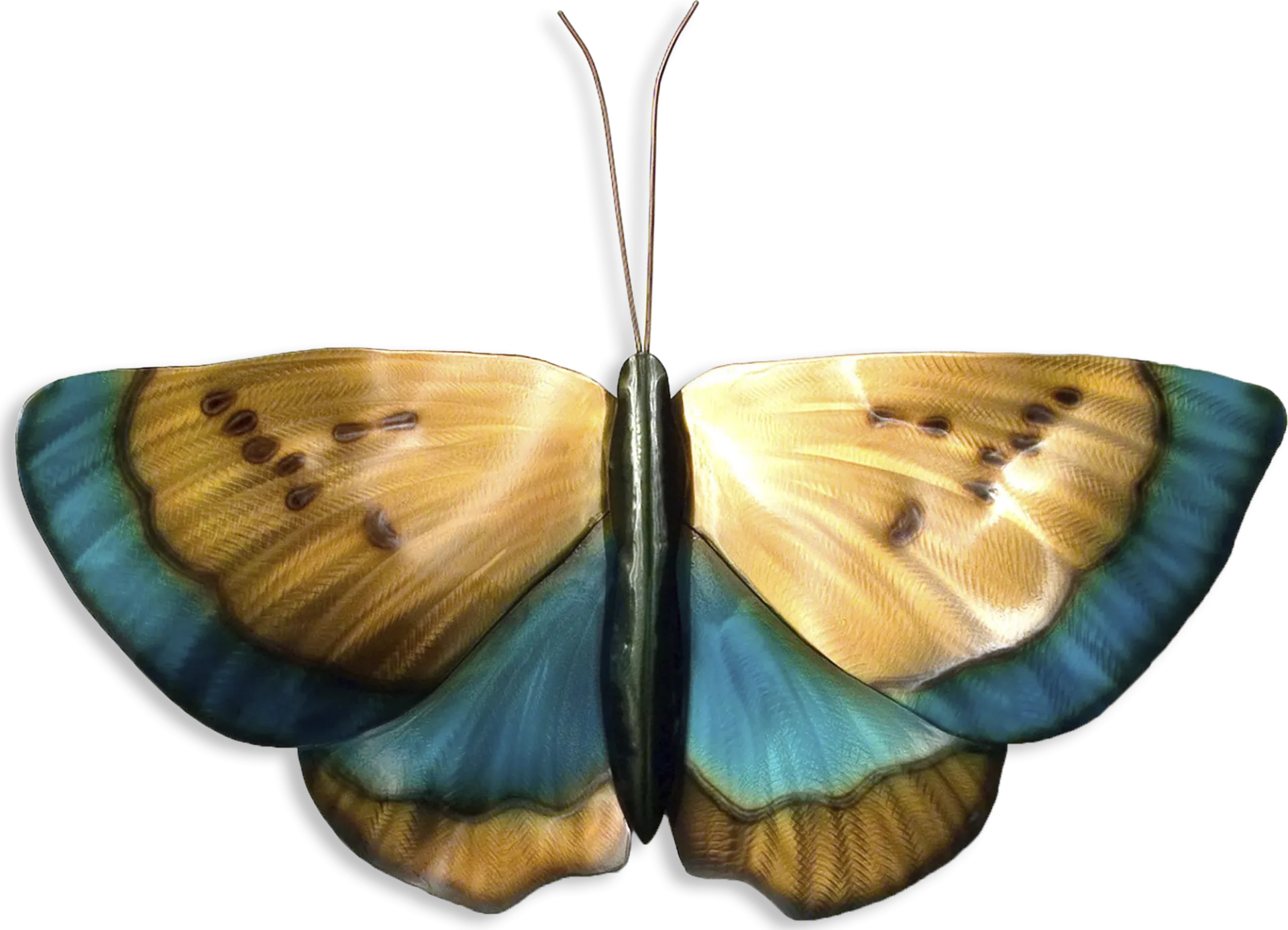 Colorful Butterfly Copper Outdoor Artwork - Image 1