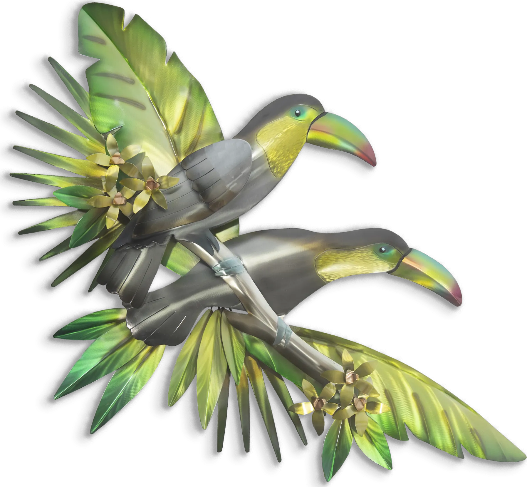 Tropical Toucans Forest Outdoor Artwork - Image 1