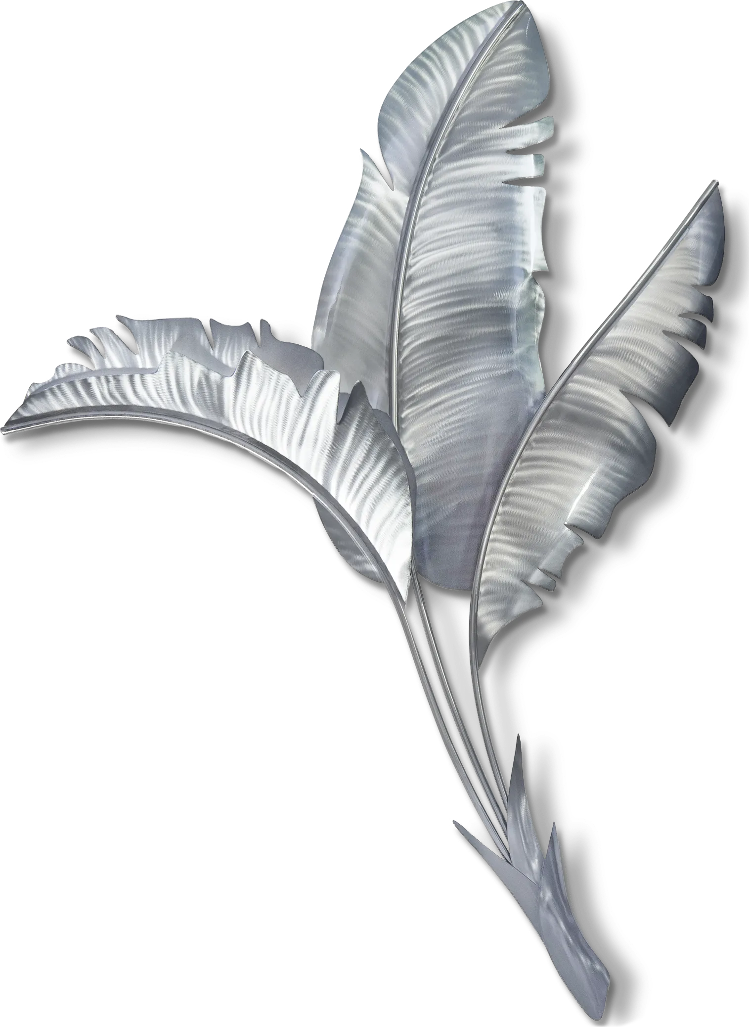 Banana Leaves III Silver Outdoor Artwork - Thumbnail - Image 1