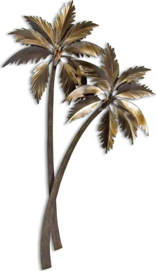 Palasari Palms II Bronze Outdoor Artwork