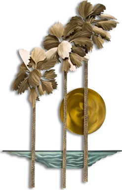 Pacifica Palms Bronze Outdoor Artwork