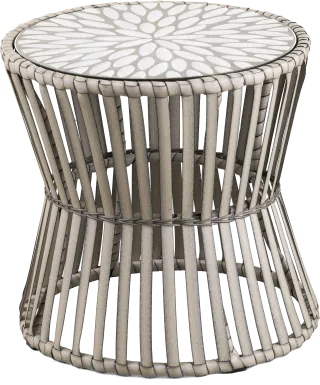 Eavie Gray Outdoor End Table