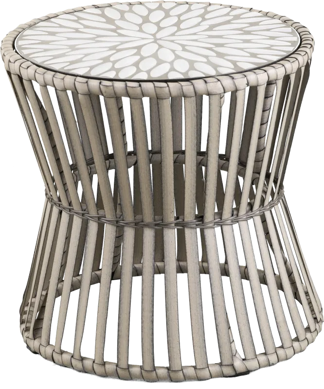 Eavie Gray Outdoor End Table