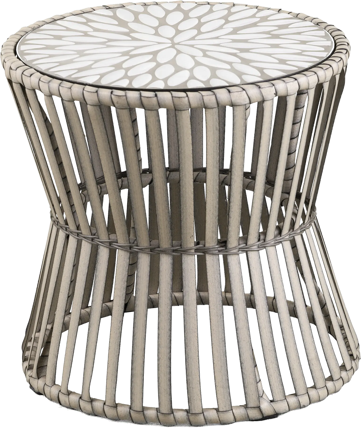 Eavie Gray Outdoor End Table