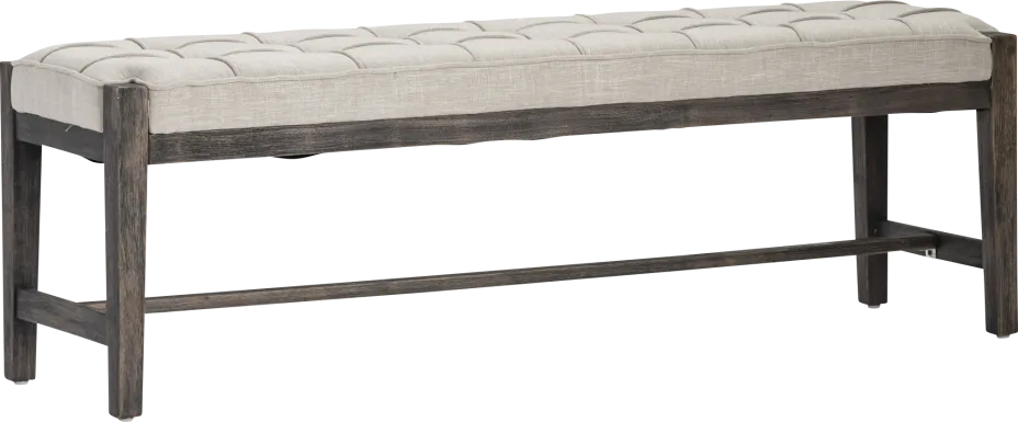 Leahren Gray Accent Bench