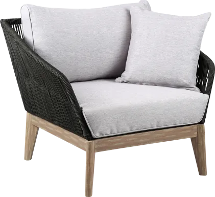 Evaria Gray Outdoor Club Chair