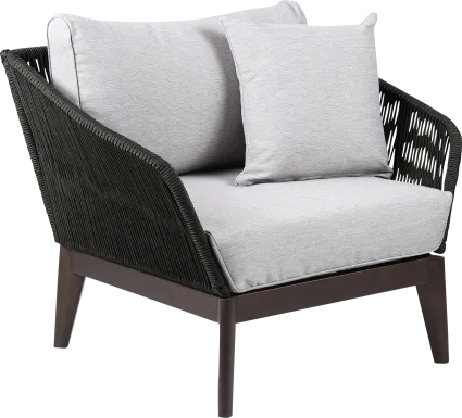 Evaria Dark Gray Outdoor Club Chair