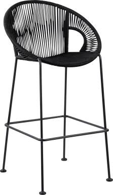 Ariael Black Outdoor Counter Height Stool