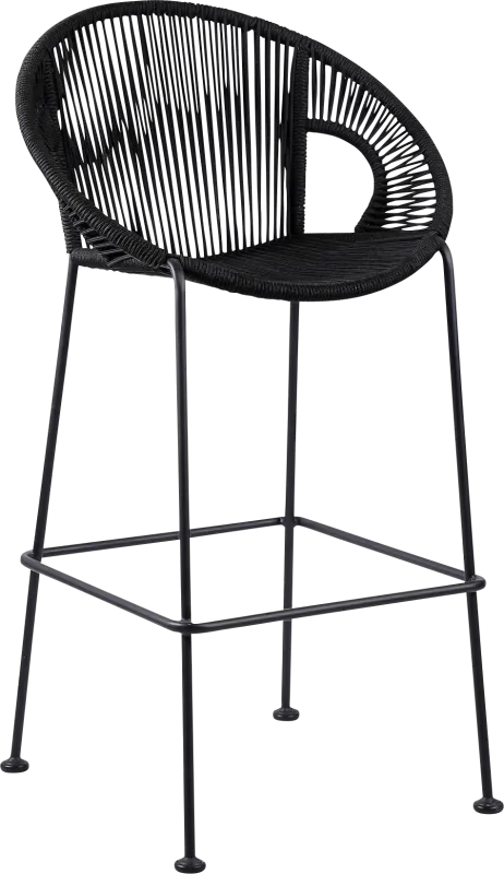 Ariael Black Outdoor Counter Height Stool