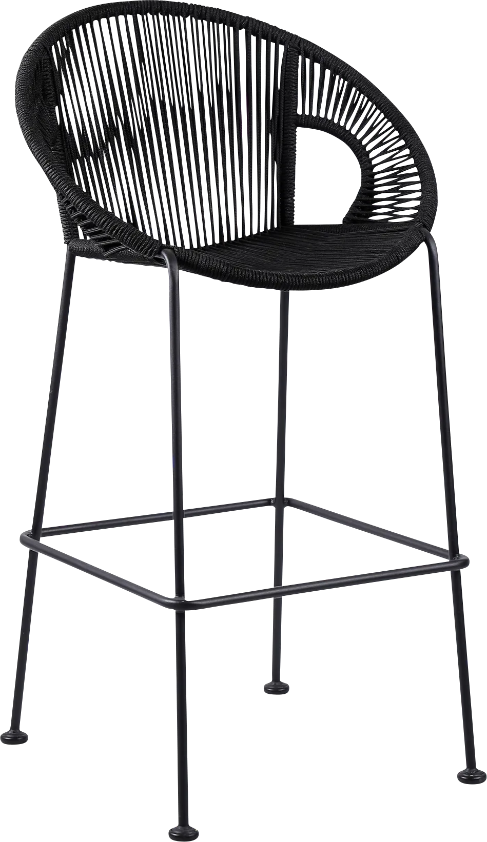 Ariael Black Outdoor Counter Height Stool - Image 1