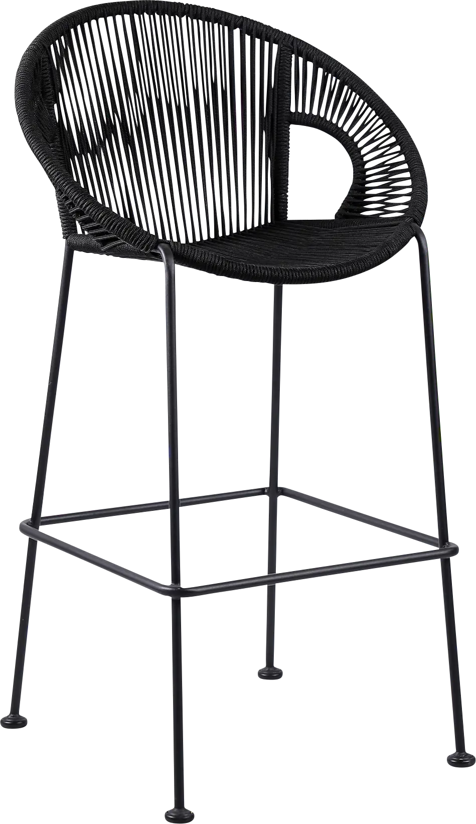 Ariael Black Outdoor Barstool