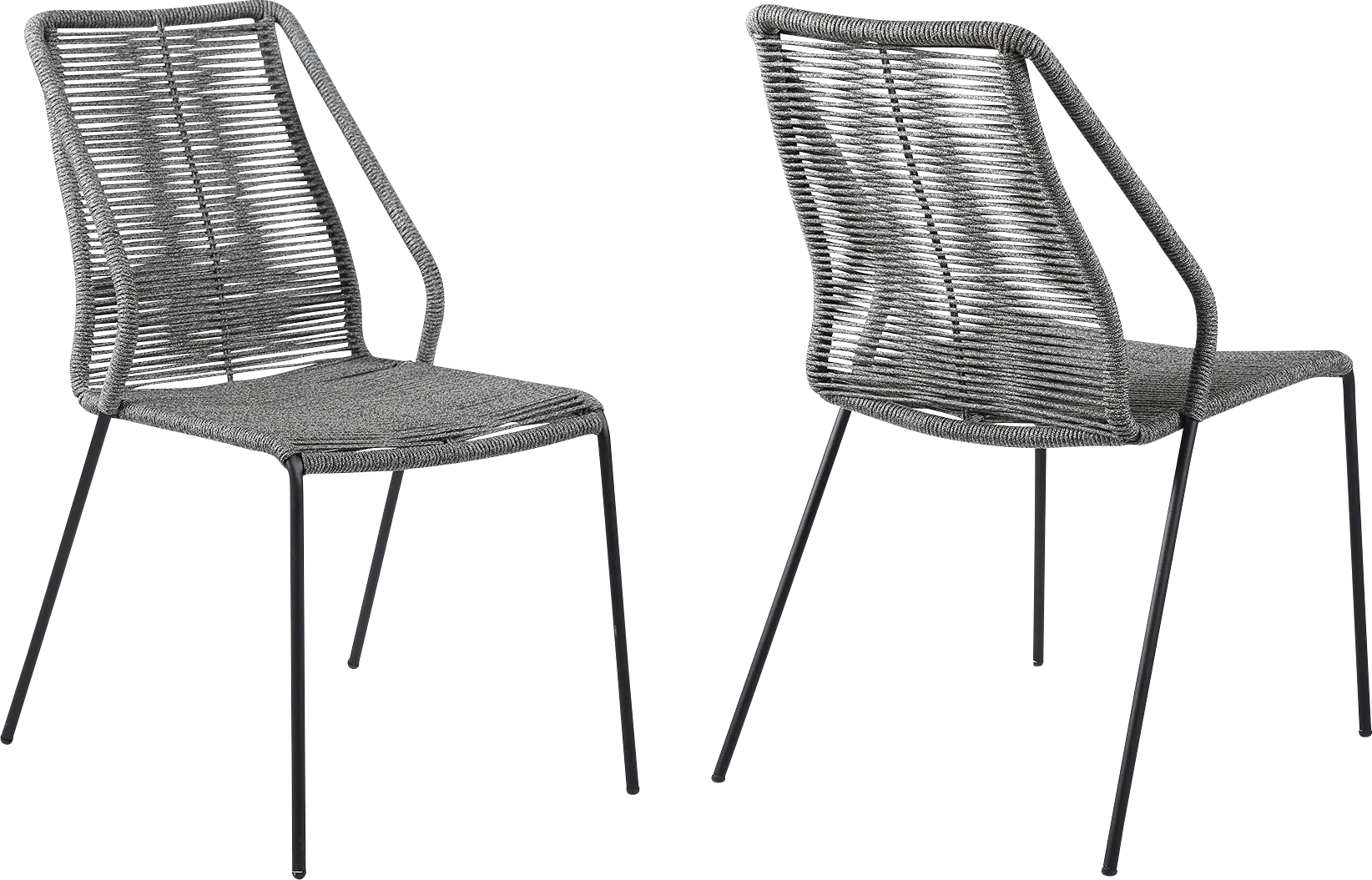 Elorian Gray Outdoor Arm Chair, Set of 2