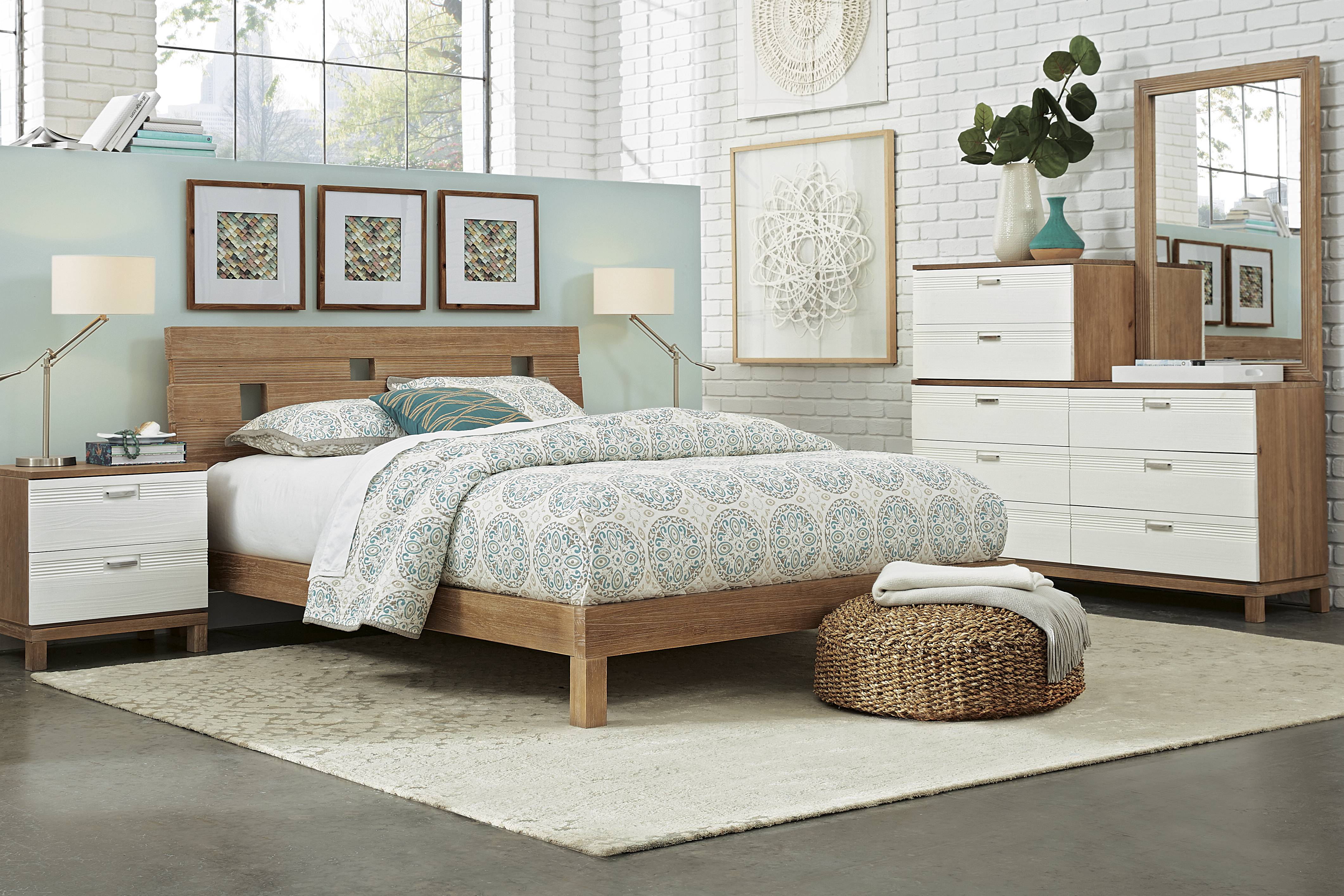 Gardenia Pecan 5 Pc King Platform Bedroom - Thumbnail - Image 1