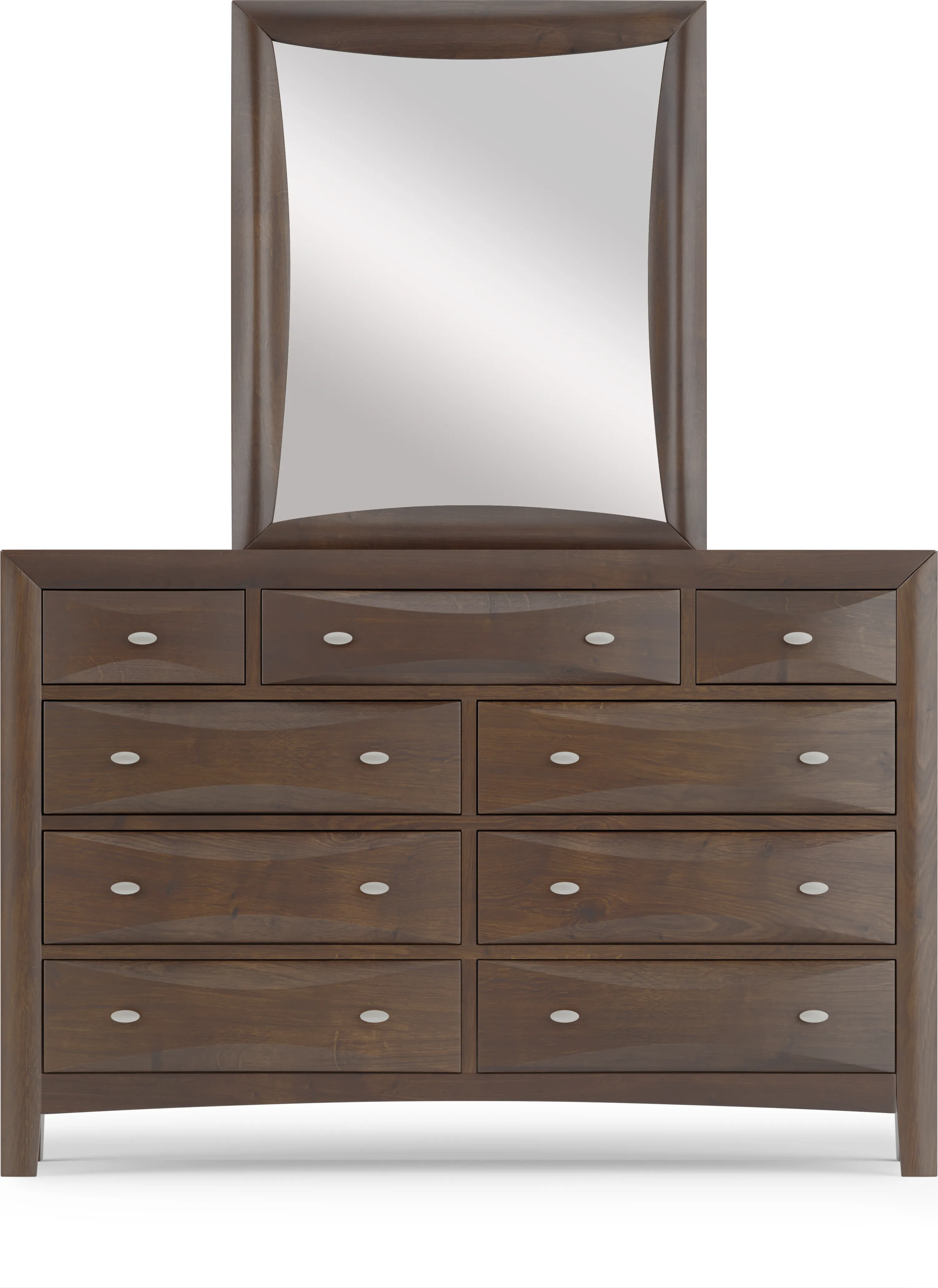 Kids Ivy League 2.0 Walnut Dresser & Mirror Set - Thumbnail - Image 1
