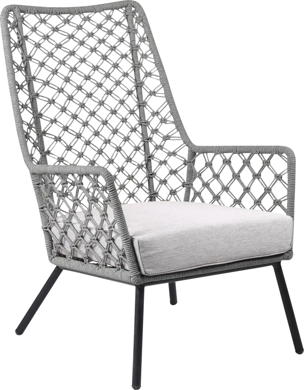 Corann Gray Outdoor Lounge Chair