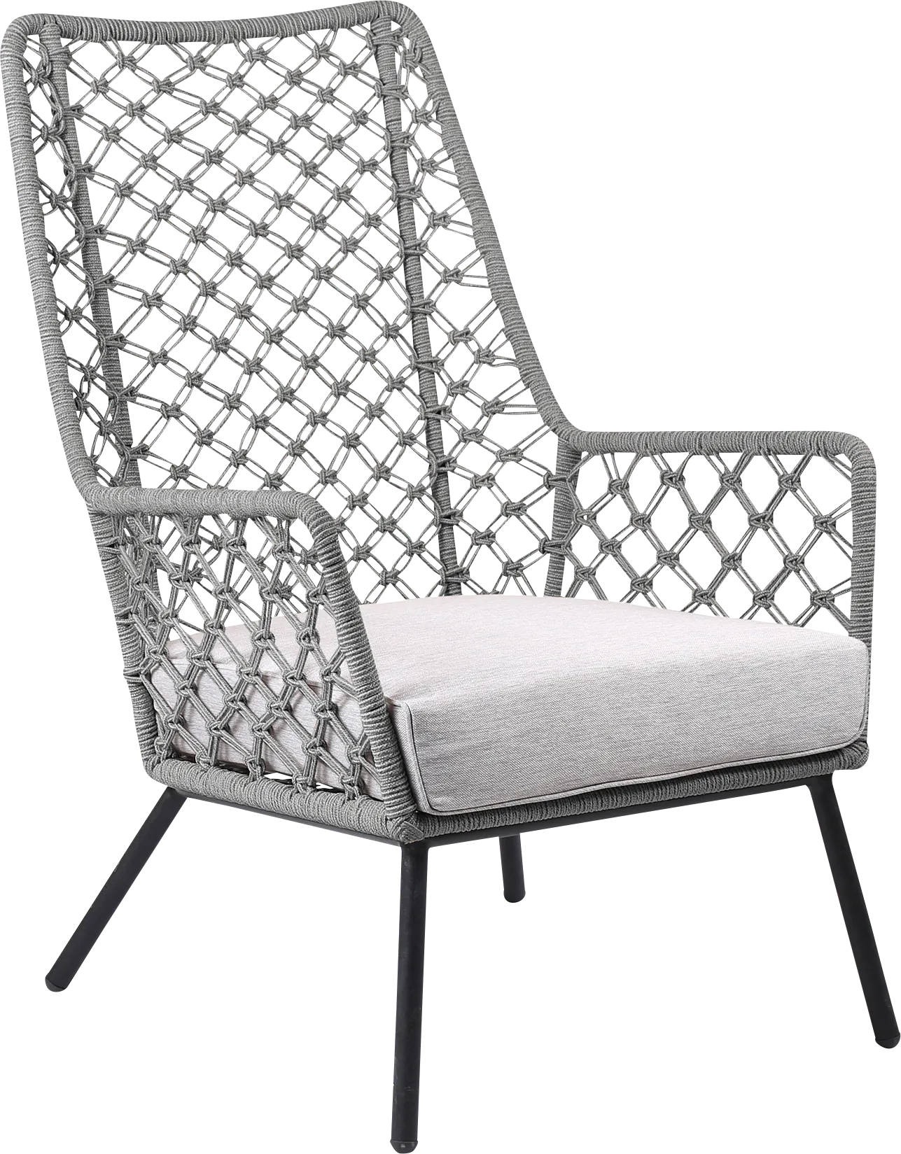 Corann Gray Outdoor Lounge Chair - Image 1