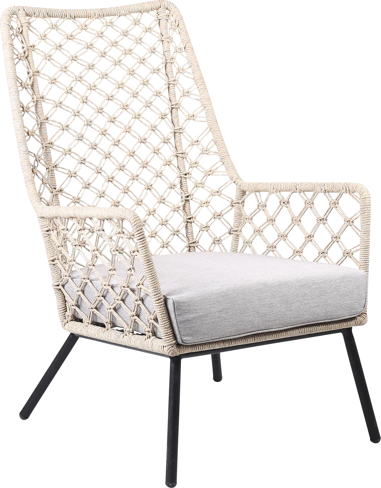 Corann Natural Outdoor Lounge Chair - Image 1