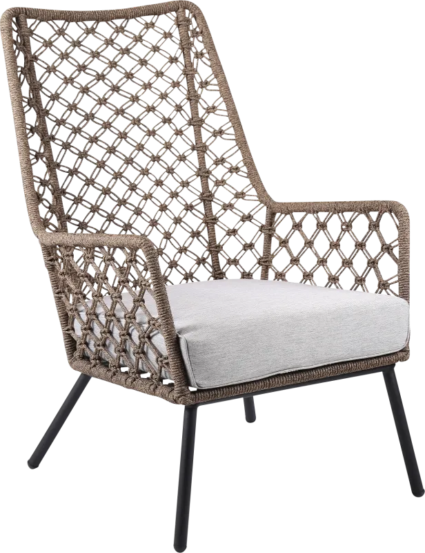Corann Brown Outdoor Lounge Chair