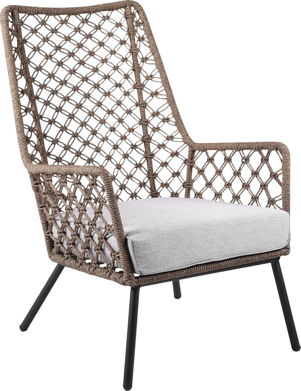 Corann Brown Outdoor Lounge Chair - Image 1
