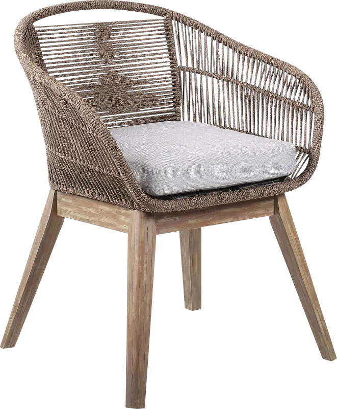 Hanella Gray Outdoor Arm Chair
