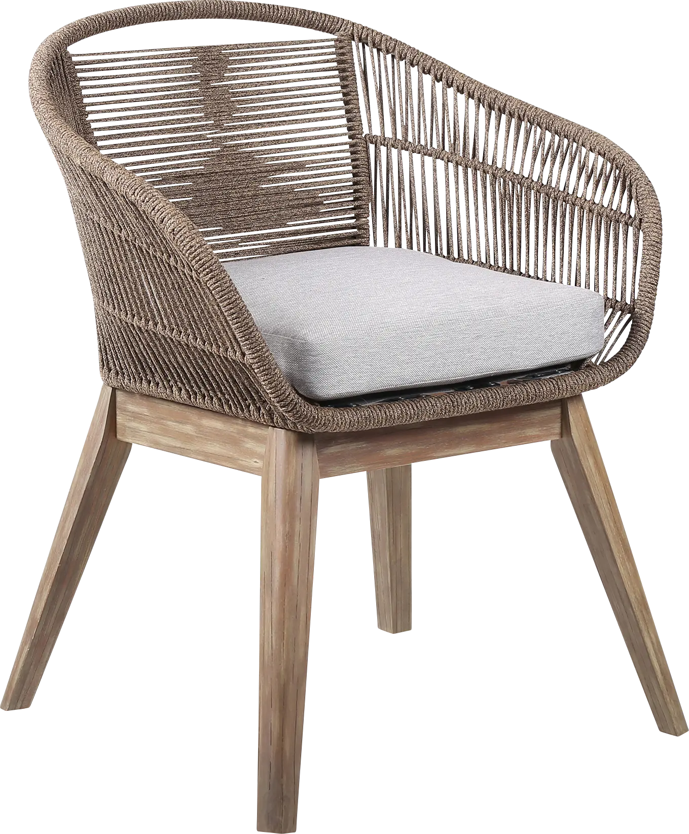 Hanella Gray Outdoor Arm Chair