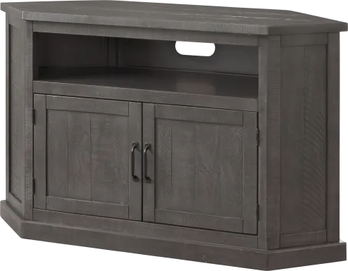 Rustic Path Gray 49.5 in. Corner Console
