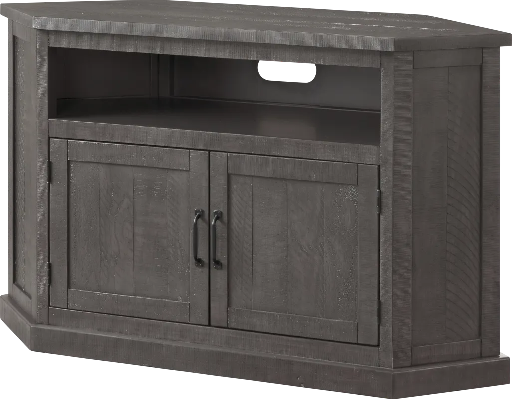 Rustic Path Gray 49.5 in. Corner Console