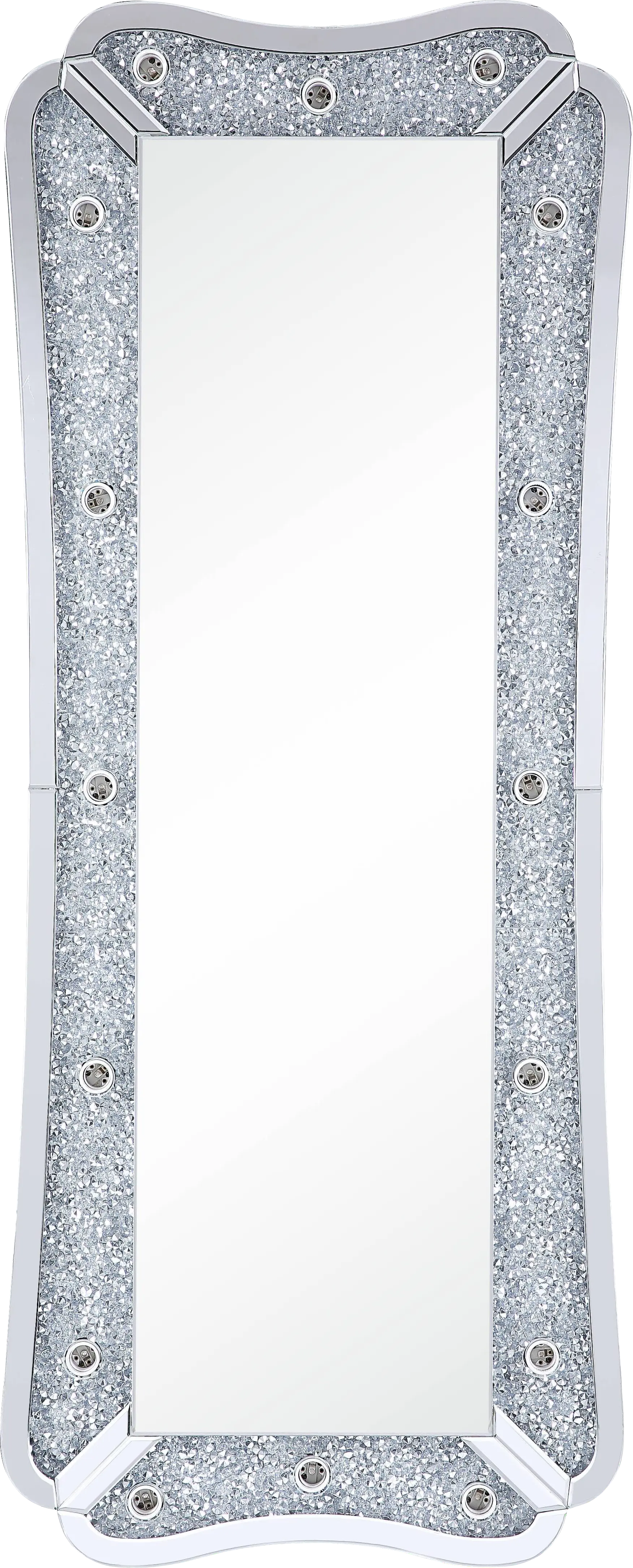 Bocagrande Silver Floor Mirror